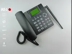 Телефон наземной линии GSM беспроводной двойной Sim Gsm противоинтерференционного двойного телефона Sim беспроводного video