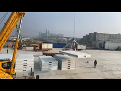 Грузя портативная створка из дома контейнера складчатости дома video