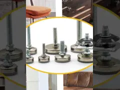 Table Stainless Steel Furniture Replacement Legs Adjustable M10X25mm ISO 9001