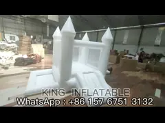 Дом надувного замка дня рождения детей белого мини раздувного хвастуна на открытом воздухе крытый video