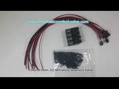 10mm 15mm 3/2 миниатюрных клапанов соленоида 1.3W 24VDC для пневматической автоматизации тканья и вязать video