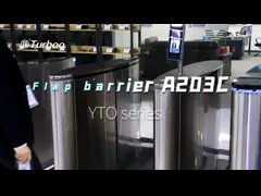 SUS304 Flap Barrier Turnstile Gate RFID Face Recognition Fingerprint For Office Hotels