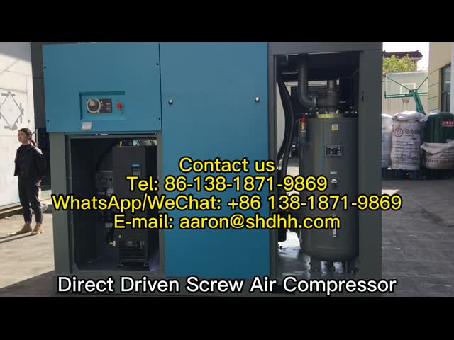 Single Stage Fixed Speed Rotary Screw Air Compressors 350HP 250kw Big Capacity