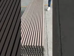 Аудиторий Природный дуб Акустические деревянные панели 3D дизайн Декорация стен video