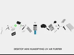 Ультрафиолетовый свет Hepa настольного портативного удаленного Humidification очистителя воздуха WiFi video