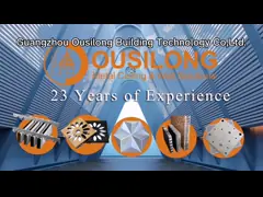 Деревянный зажим приостанавливанного потолка металла Grian алюминиевый в потолке для офисного здания video