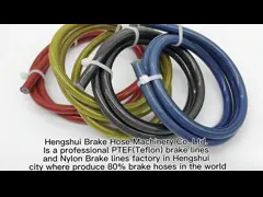 Автомобиль SS мотоцикла AN3 заплел линию сопротивление тормоза PTFE носки шланга 70Mpa video