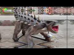 Ankylosaurus Animatronic de tamaño natural del dinosaurio Animatronic realista del parque temático