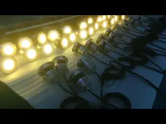 сопротивление света потока СИД 5W 24VDC DMX 512 RGB высокотемпературное video