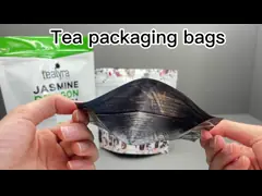 Tea ziplockk Stand Up Bags Custom Printed Mylar Tea Packaging Bags