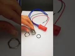 Водоустойчивый мгновенный переключатель кнопки анодировал алюминиевые 10A серебряные контакты 2000VAC video