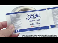 Напечатанный ярлык стикера бутылки печатания логотипа изготовленный на заказ ровный упаковывая УЛЬТРАФИОЛЕТОВЫЙ video