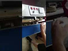 Постоянн жара контроля температуры - герметизируя машина для полиэтиленового пакета алюминиевой фольги video