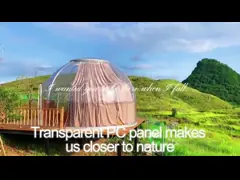 Алюминиевые шатры купола диаметра 5m шатров купола Glamping водоустойчивые video