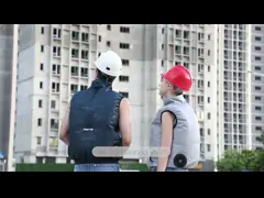 Батарея жилета вентиляторной системы охлаждения скорости регулируемая привелась в действие крутой жилет для жаркой погоды video