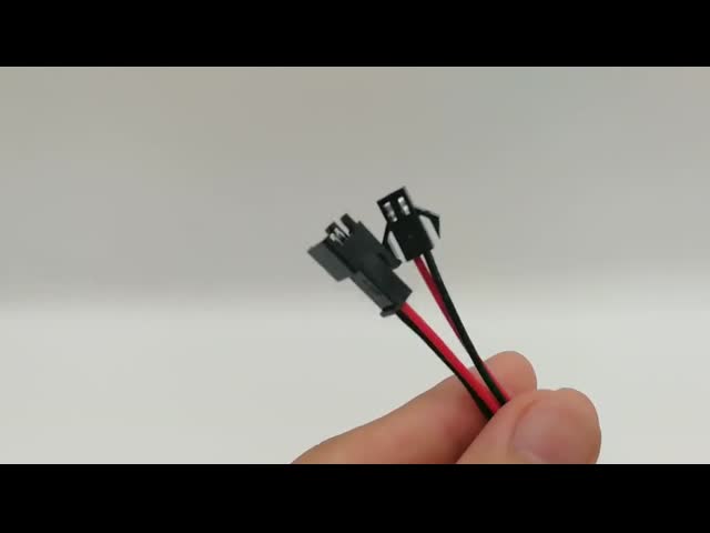 PA66 Nylon Custom Wire Harness JST 2.54mm SM 2Pin Male Female Connector For LED Lamp