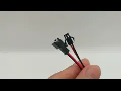 Провод нейлона PA66 изготовленный на заказ обуздывает разъем-розетку JST 2.54mm SM 2Pin мужскую для лампы СИД video
