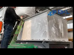 Пластиковая бутылка машины SKD11 утилизации отходов 75KW пластиковая задавливая машину video