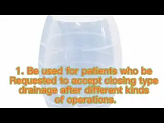 Бутылка 400Ml дренажа глубокого вакуума отрицательного давления закрытая обветренная video