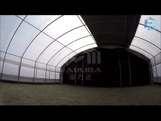 Film Galvanized Sheet Light Deprivation Greenhouse Kits Length 30-60m