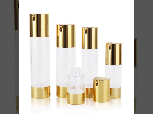 プラスチック空の空気のないローション ポンプは15ml 30ml 50mlを包む顔の血清をびん詰めにする
