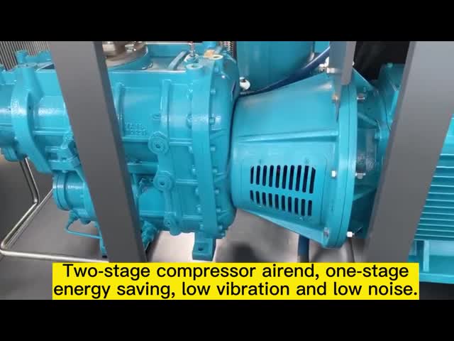 200kw静止したねじ空気圧縮機の電気二重段階