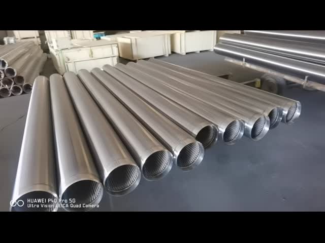 SS 304L 16  1,0 мм слот клин проволока экрана трубы для 300 м глубины скважин видео