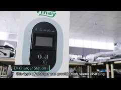 Станция зарядки электромобилей с двойной пушкой EVSE AC SAEJ1772 OCPP1.6 APP video