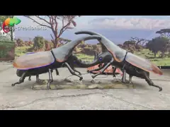 ISO Gerçekçi Animatronic Böcekler Hayvanlar Özelleştirilmiş Tripoxylus Dichotomus