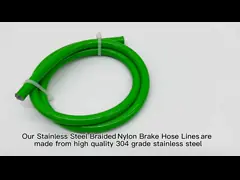 Линии 200m/Roll тормоза гоночной машины тормозного рукава нейлона сопротивления самого высокого вакуума гибкие video