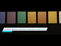 SUS 304 316 Металлический листок 4x8 Бусы Взрывная отделка Шампанское золото Нержавеющая сталь video