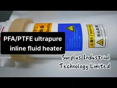 Подогреватель 2KW 3.5KW Ultrapure PFA встроенный химический для процессов полупроводника влажных video