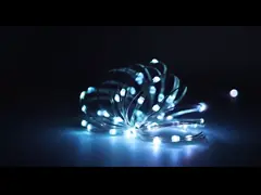 Медная проволока СИД управлением ПРИЛОЖЕНИЯ RGB WIFI светов водоустойчивой синхронизации умная солнечная декоративная video