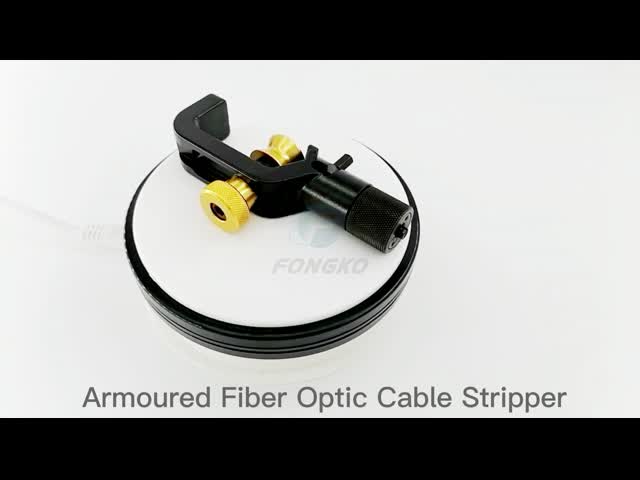 стриппер кабеля оптического волокна 8-28.6mm, Armored Slitter FTTH кабеля волокна поперечный видео