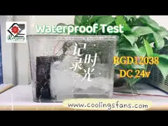 5 воздушные потоки вентилятора 12V 24V DC лезвий осевые водоустойчивые IP68 95CFM 243CFM video