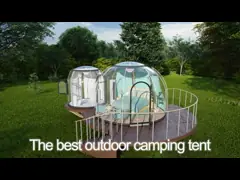 ресторана шатров пузыря 3m купол пузыря ясного на открытом воздухе прозрачный со светом СИД video