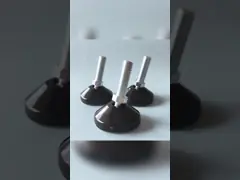 14mm Height Furniture Replacement Legs M6X25mm Leveling Swivel SS Adjustable Legs