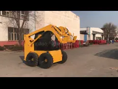 Затяжелитель колеса затяжелителя кормила скида дешевого затяжелителя кормила скида следа мини для продажи мини video