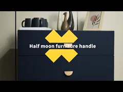 ящик полумесяца цвета латуни золота 120mm современный вытягивает алюминиевые ручки шкафа с винтами video
