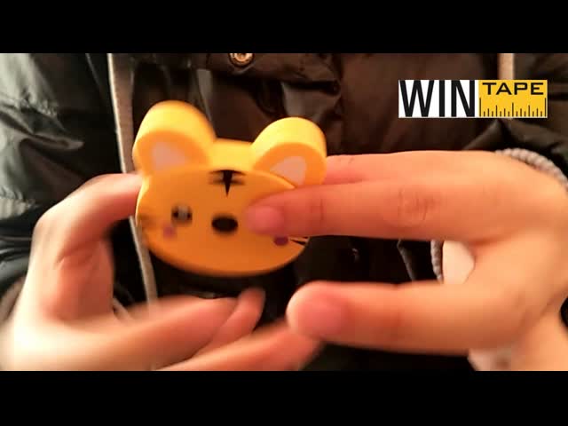 Wintape Adorable Cartoon Cute Retractable Pocket Sewing Tape Measure Plastic Toy Giveaways Linear Measurement Ruler