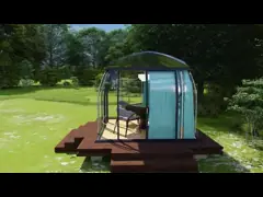 Дом пузыря поликарбоната ПК шатра пузыря партии сопротивления 100% УЛЬТРАФИОЛЕТОВЫЙ раздувной video