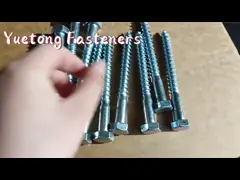 Винт DIN571 из углеродистой стали M6-12 с цинковым покрытием video