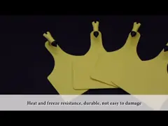 ID поголовья PE PP маркирует бирки уха Engravable для скотин влагостойких video