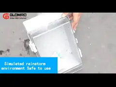 Шкаф распределения изоляции основания распределительной коробки ABS пластиковой водоустойчивой солнечной системы установки PV прозрачный video