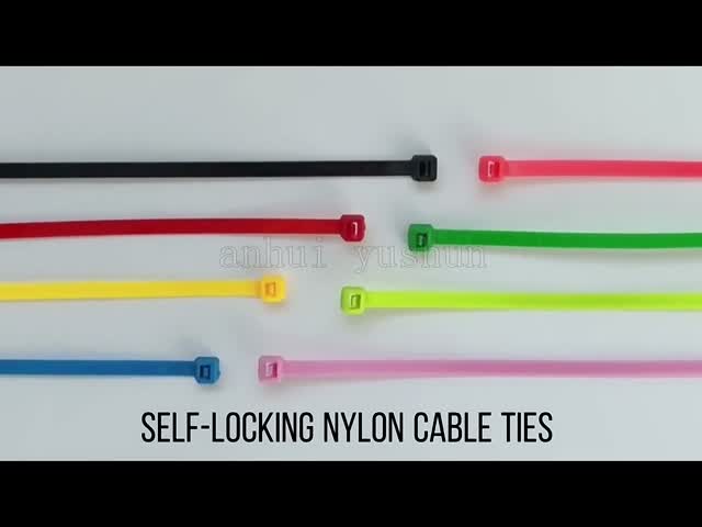 O auto que trava laços maiorias do fecho de correr prende o material do nylon 6/6 das cintas plásticas 370mm do laço