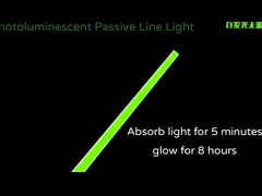 Зарево выпушки края шага безопасности прокладки ОДМ алюминиевое фотолюминесцентное в темноте video