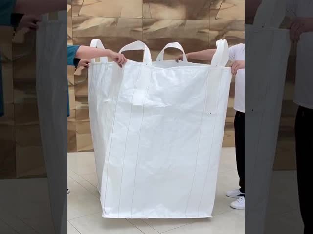 1000kg 2200LBS Circular Cross Corner PP Woven Big Bag For sand Bulk bag
