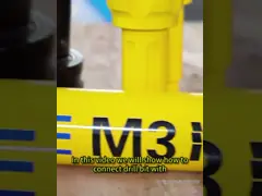 Высокий молоток сверля бита DTH отверстия взрыва давления 150mm 200mm застегивает биты для снаряжения бурения керна video