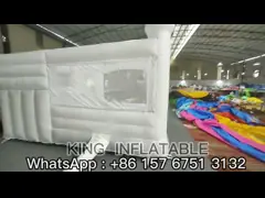 Украшения свадебного банкета дома комбинированного прыгуна ямы шарика скольжения короля Раздувн Бел Отскакивать Замка оживленные скача кровать video