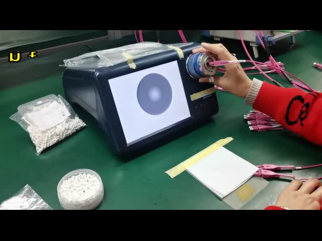 400/200x integrou o espaço da inspeção da fibra, fibra da cara da extremidade - microscópio ótico